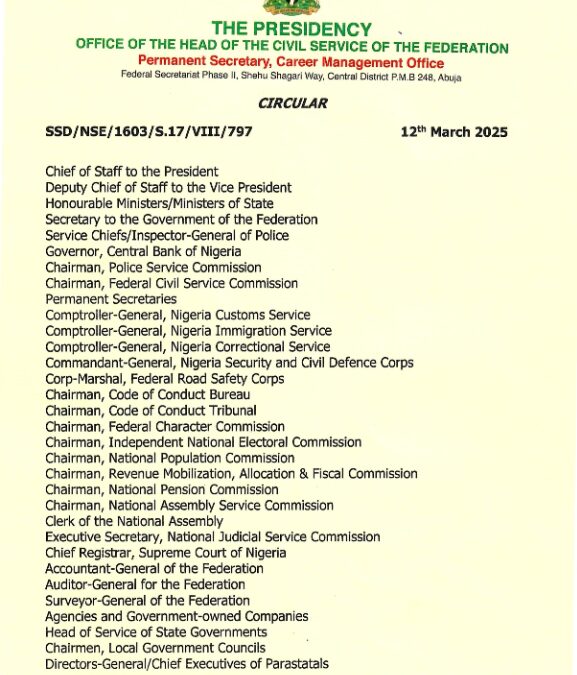 CONDUCT OF YEAR 2025 NATIONAL SECRETARIAL EXAMINATION (NSE) | 12TH MARCH 2025 | F.S.T MAHMOOD