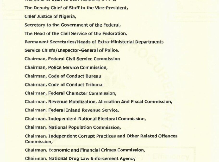 INVITATION TO A MEETING WITH THE DIRECTOR GENERAL BUREAU OF PUBLIC PROCUREMENT WITH ALL PROCUREMENT OFFICERS IN THE POOL ON GRADE LEVEL 08 TO 14 | DR. ADEBOWALE A. ADEDOKUN | 25TH SEPTEMBER 2025