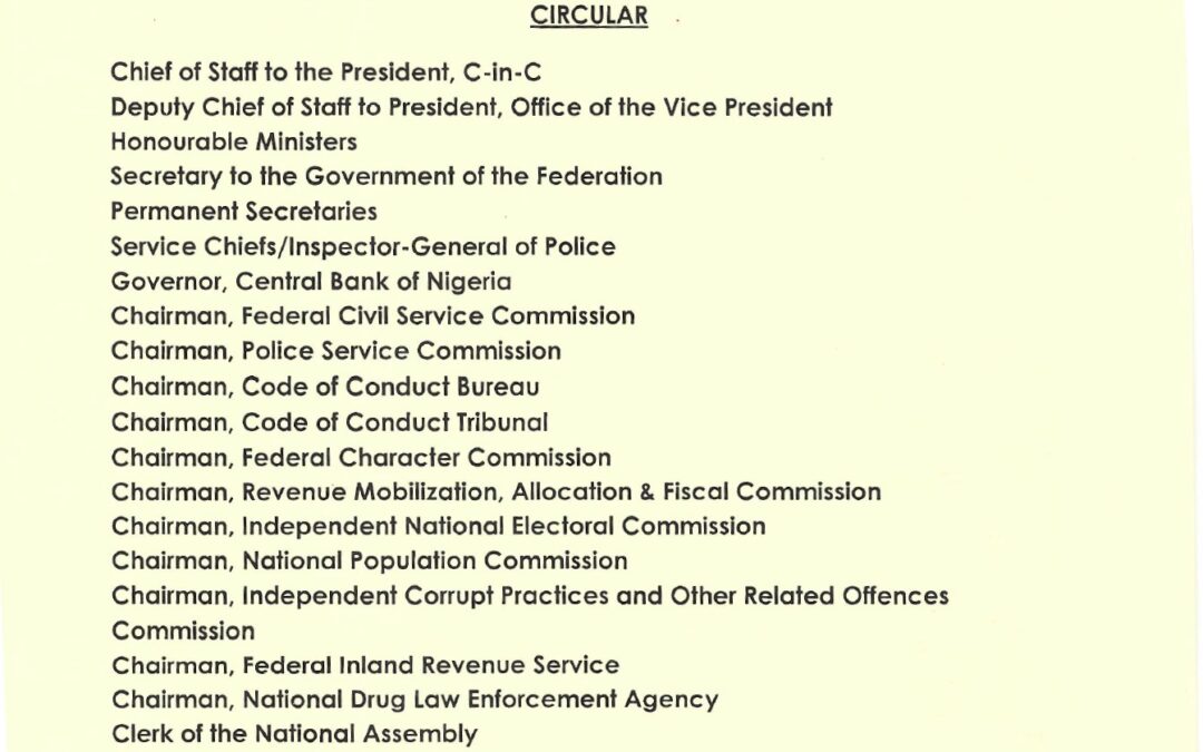 DEPLOYMENT OF OFFICERS IN VARIOUS CADRES (GL 07-17) UNDER THE POOL OF THE OFFICE OF THE HEAD OF THE CIVIL SERVICE OF THE FEDERATION | FATIMA SUGRA T. MAHMOOD (MRS.) | 1ST DECEMBER 2025