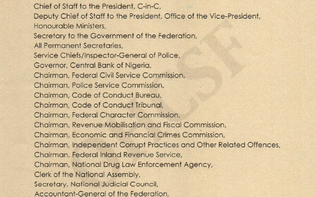 REDEPLOYMENT OF PERMANENT SECRETARIES | 4TH MARCH 2026 | DIDI ESTHER WALSON-JACK